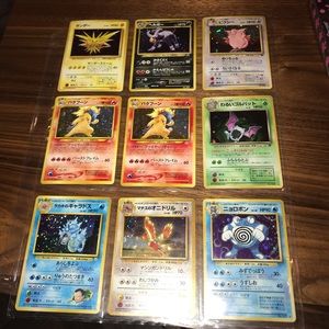 Japanese Vintage Pokémon Cards - All Holographic